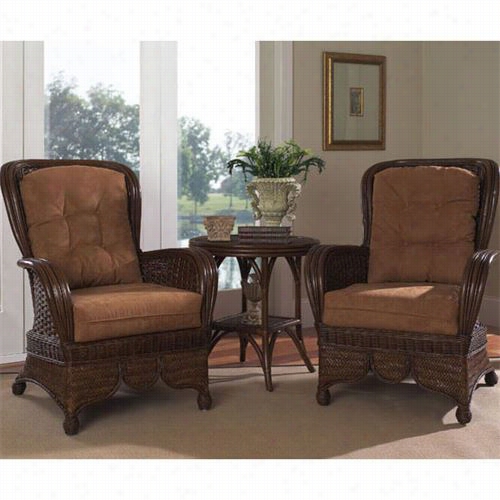 Boca Rattan 32001 Moroccan Seating Take ~s Chair In Urba Nmahogany With Cushionn