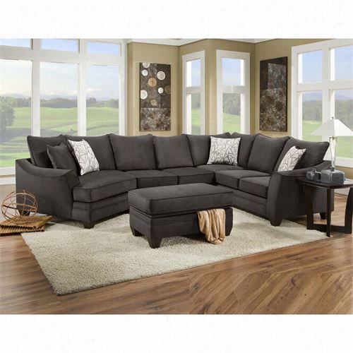 Chelsea Home Urniture 183840-4040-sec-fs Campbell 3 Piece Sectional In Flannel Seal