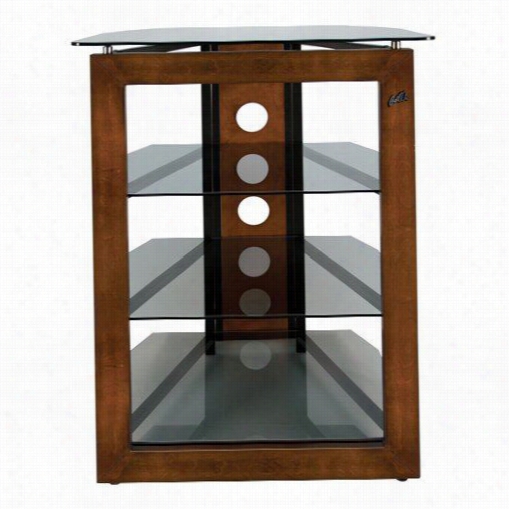 Classic Flame At306 Bell'o Solid Wood Front Frame A/v Tower In Dark Espresso