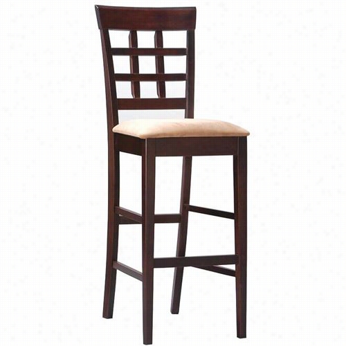 Coaster Furniture 100210 Imx And Matdh 30"";h Bar Stool In Cappuccino - Set Of 2