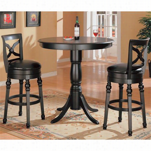 Coasterfurnitture 10 0279 Lathrop 29""h Swivel Bar Stool In Black