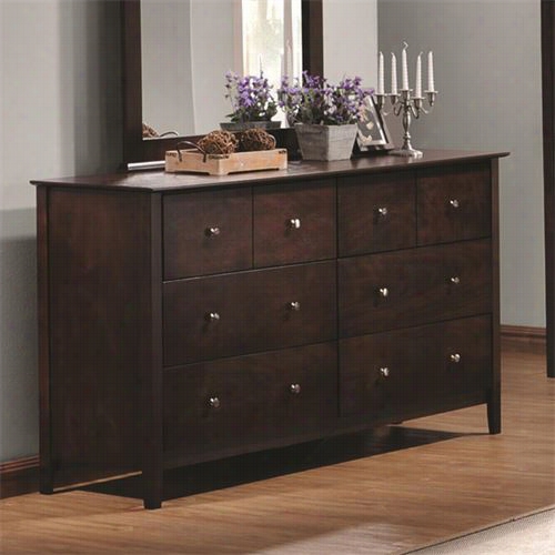 Coaster Furniture 202083 Tia 6 Drawers Dresser In Cappuccio