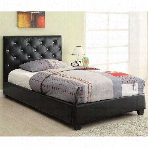 Coaster Equipage 300391t Regina Upholstered Twin Bed With Button Tufting