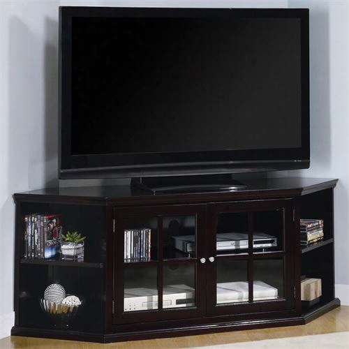 Coaster Furniture 700658 Fullerton Transitional Corner Media Unit With Glass Doors