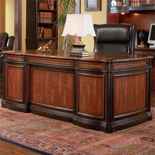 Coaster Furniture 800511 Pergola Double Pedestal Desk With Felt Lined Drawers