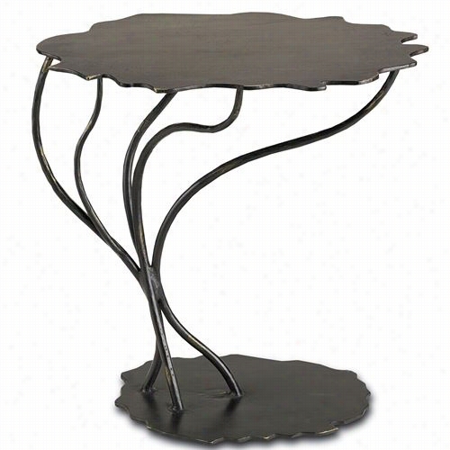 Currey And Company 4138 Serengeti Occasional Table In Rustgold