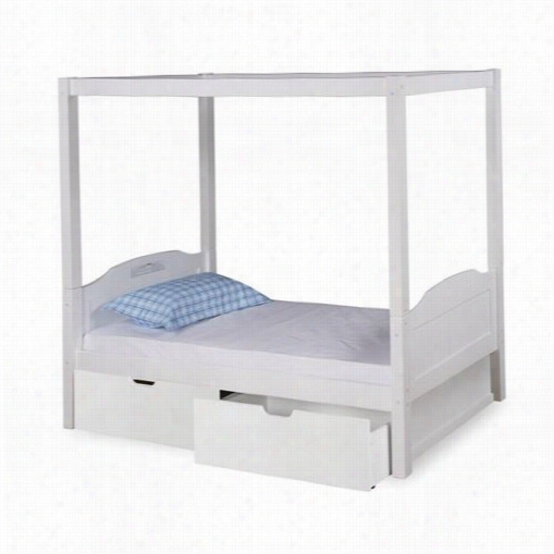 Expanditure Ex802 T Win Panel Canopy Bed With Drawers