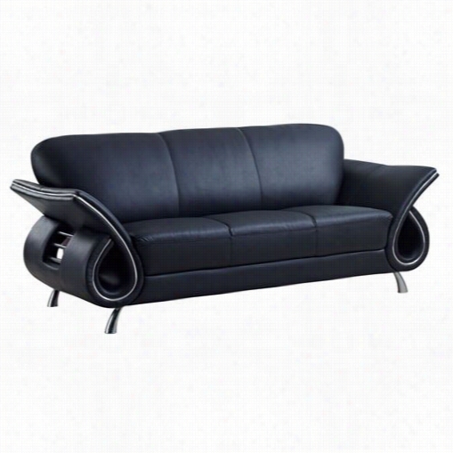 Global Furniture U55-lv Charrles Leather Sofa