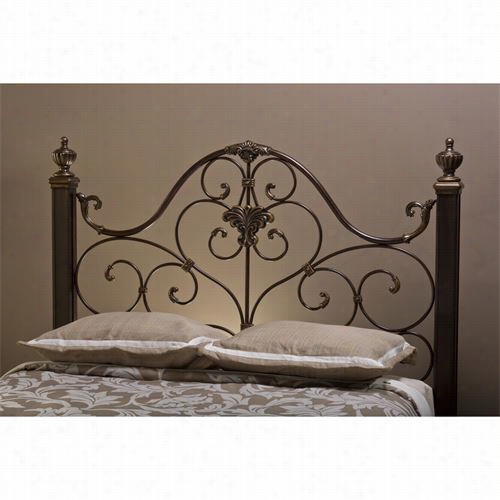 Hillsdale Furniture 1648hk Mkkelson King Headboard In Aged Antique Gold - Rails Not Included