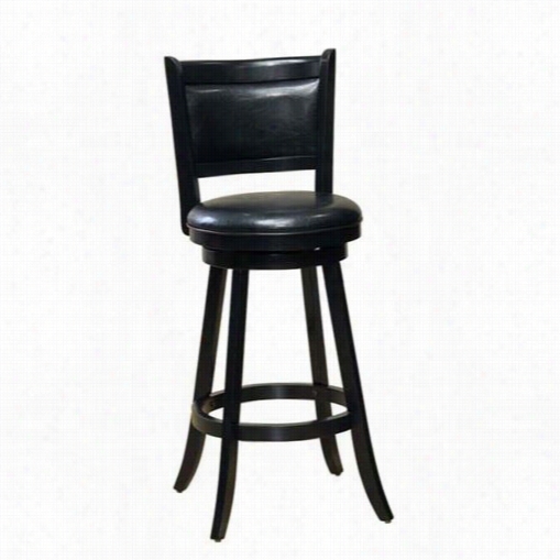 Hillsdale Furniture 4472-827 Den Nerry Swivel Counter Stool In Black