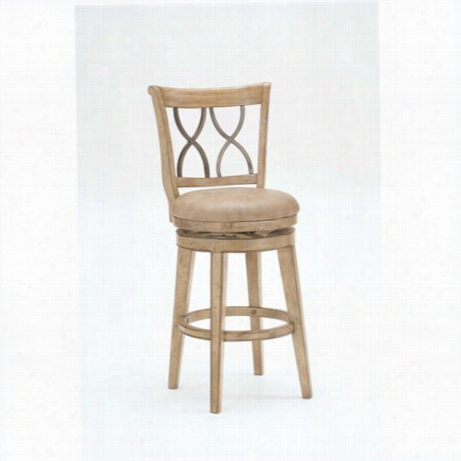 Hillsdale Furniture 4724-830s Reydon Swivel Obstacle Stool In White  Wash