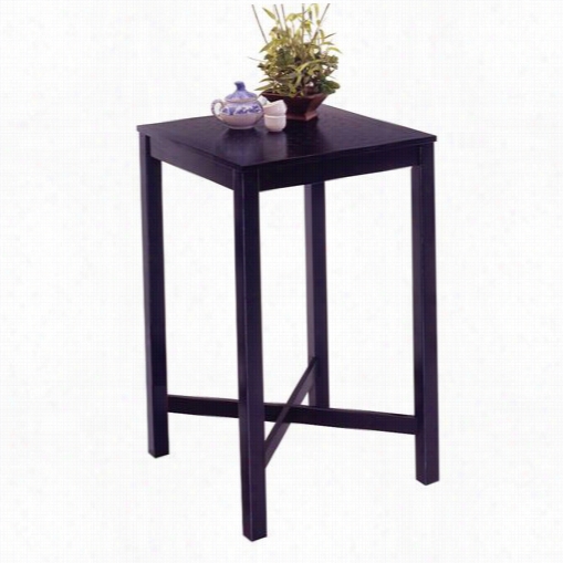 Home Styles 5972-35 Bar Table With Veneer Top In Black