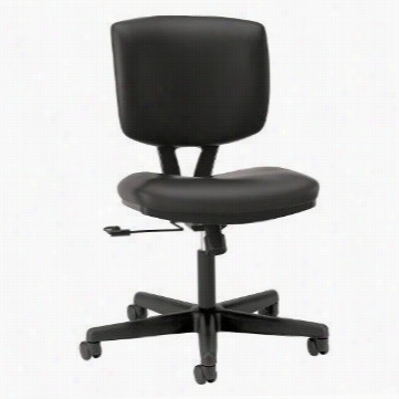 Hon Industries Hon5701sb11t Volt Tilt Leathe Ttask Chair  In Black