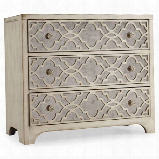 Hooker Fu Rn Iture 3023-85001 Anctuary Fretwork Chest In Pearl Essence