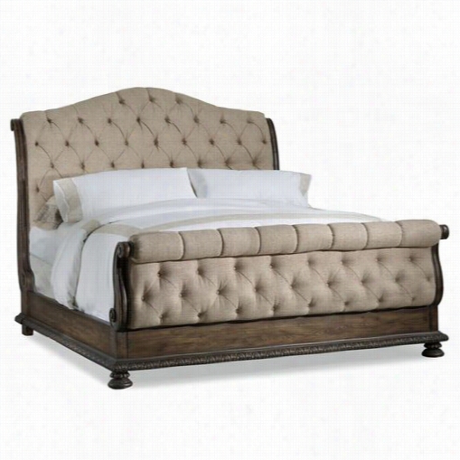 Hooker Furniture 5070 -90560 Rrhapsody California King Tufted Bed In Mean Average Wood