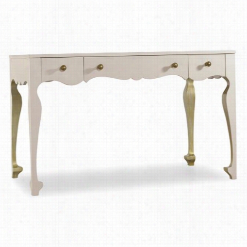 Hooker Furnit Ure 5275-10482 Writing Desk In White/crea M/beige