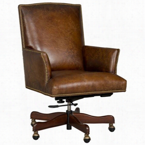 Hooker Furniture Ec404-088 Insc Ription Mural Executive Swivel Tilt Chair In Brown