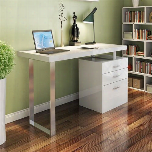 J&m Futniture 17913 Office Desk In White