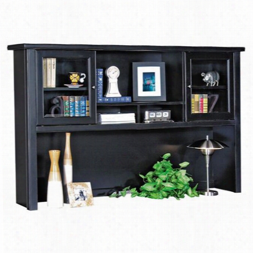 Kathy Ireland Home By Martin Tl682 Tribeca Loft Hutch With Sliding Doors