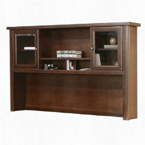 Kathy Ireland Home By Martin Tlc682 Tribeca Loft Hutch With Sliding Doors