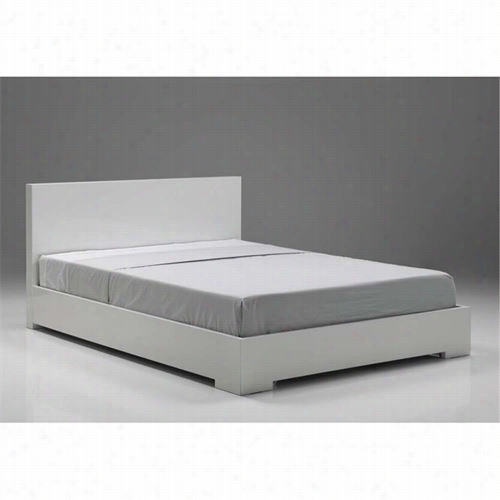 Mobital Blanche_ikng--bed Blanche King Bed In High Ggloss Pale