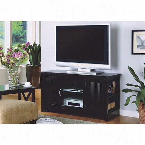 Monarch Specialties I3522 48""l Solid Wood/veneer Tv Console In Cappuccino