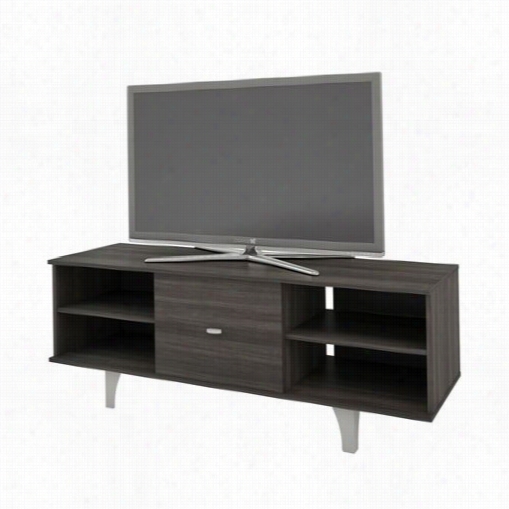 Nxera 1060300 Jasper 60"&" 1-door Tv Stand In Ebony