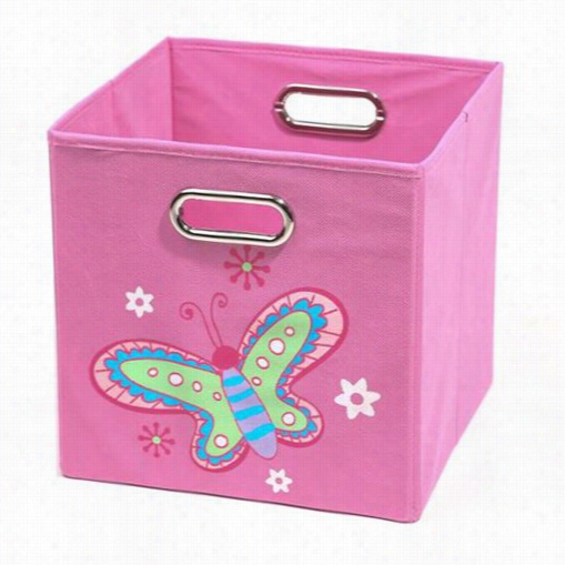 Nuby Nubstor407 Gossamery Pink Butterfly Plait Stor Age Bin