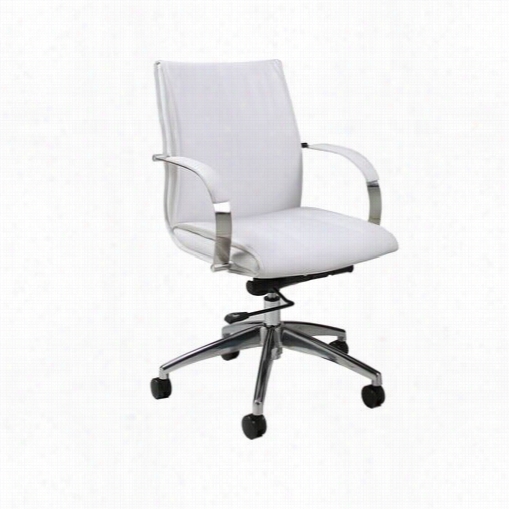 Pastel Furniture Jp-164-ch-l Josephina Office Chair In Chrome/aluminum
