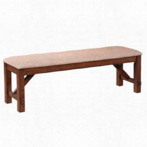 Powell Furniture 713-260 Kraven Dining Bench In Dark Hazelnut