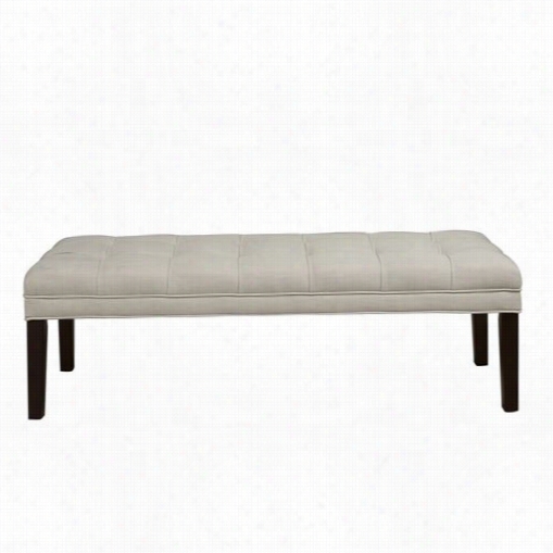 Pri Ds-8634-500 Upholstered Ufted Bed Behch In Taupe