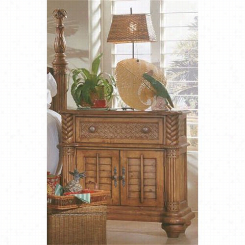 Progr Essive Furniture 1416-45 Palm Court Bedside Chest Nightstand In  Island Pine