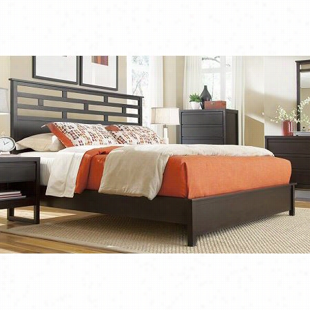 Progressi Ve Furniture P109-78-p109-94-p209-95 Athena King Panel Bed In Dark Chocolate