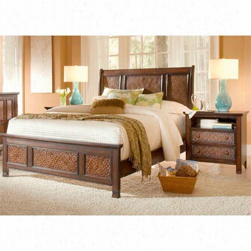 Progressive Furniture P195-6.6bed Kingsto Nisle Tradi Tional King Bed In Havana Brown