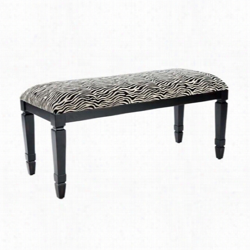 Safavieh Amh4036a Ona Bench In Black/zebra