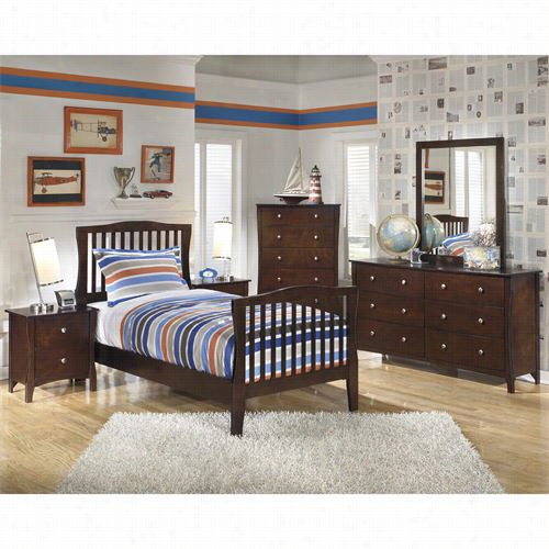Signature Design By Ashley B455-55-b454-86-b455-46-b455-92-b45592 Ayville Full Panel Bed With Pair Nightstands Nad Chest