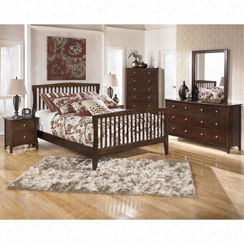 Signaturee Design By Ashley B455-82-b455-94 -b455-46-b455-92-b455-92 Rayville Cal King Panel Bed With Chest And Two Nightstands