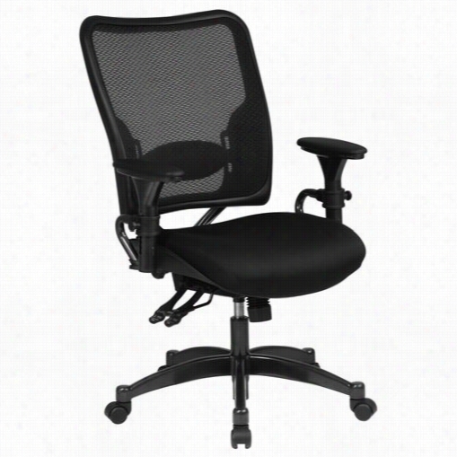 Space Seating 6806 68 Series Ptofessional Dual Function Weather Grid Back Chair With Black Mesh Seta