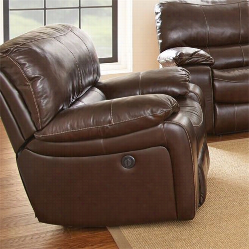 Steve Silver Bn850c Brenton Leather Recliner Chair In Coffee Beaan