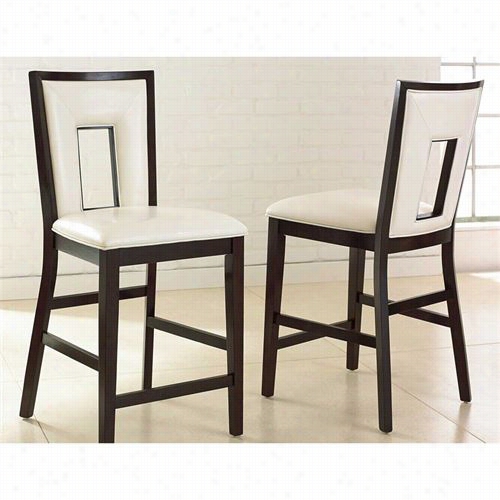 Steve Silver De800cc Delano Counter Chair In Espresso Ch Errry - Set Of 2