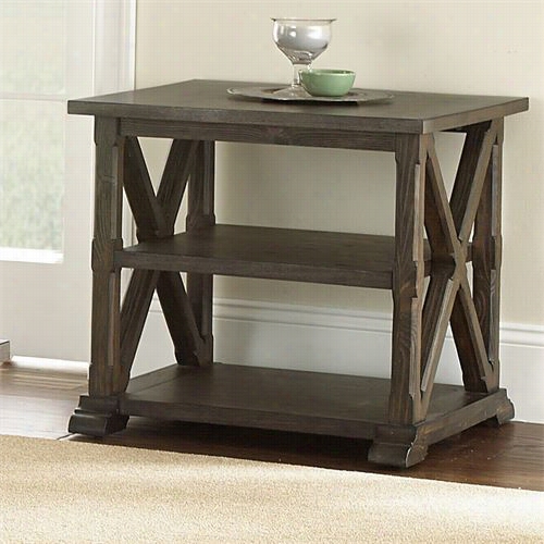 Steve Silver Sf300e Southfield End Table In Weathered Pine