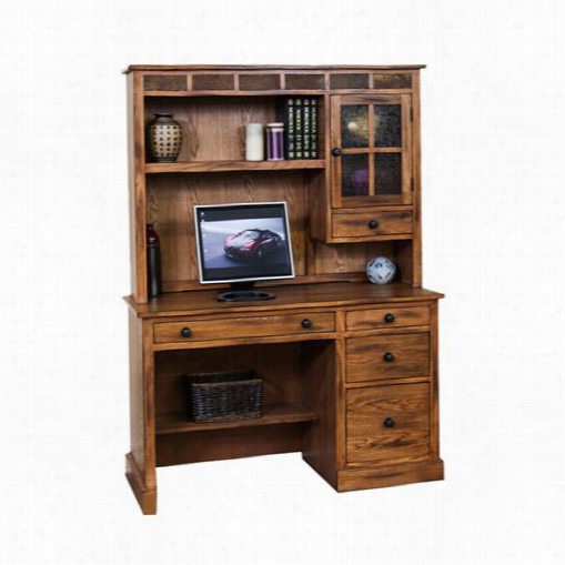 Sunny Designs 2968ro-d Sedona Computer Desk In Rustic Oak