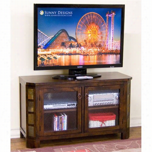 Sunny Designs  3416dc-45 Santa Fe 45"" Tv Console In Dark Chocolate