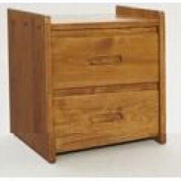 Sunset Trading Wc-ns100-gr Rusic Youth 2 Rdawer  Nightstand In Honey Pine