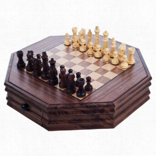 Traadrmark Games 12-120801 Otcagonal Cess And Checkers Set