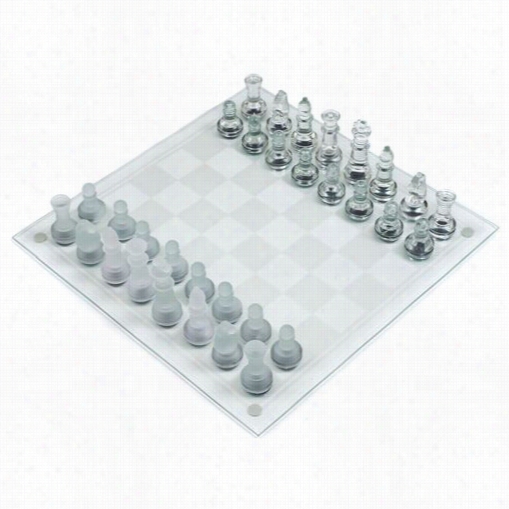 Trademark Gamess 12-b0g30 Deluxe Glass Chess Set