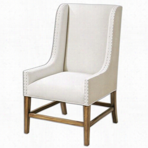 Uttermost 23189 Dalma Linen Wing Chair