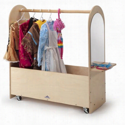 Whitnry Brothers Wb0 475 Portable Dress Up Rack In Natural