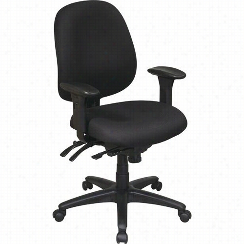 Worksmart 43891 Mid Back Multi Function Chair With Ratchet Back