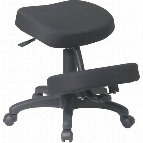 Worksmart Kcm1425 Ergonomically Designed Knee Chair With 5 Star Base, Casters Andd Memory Foam